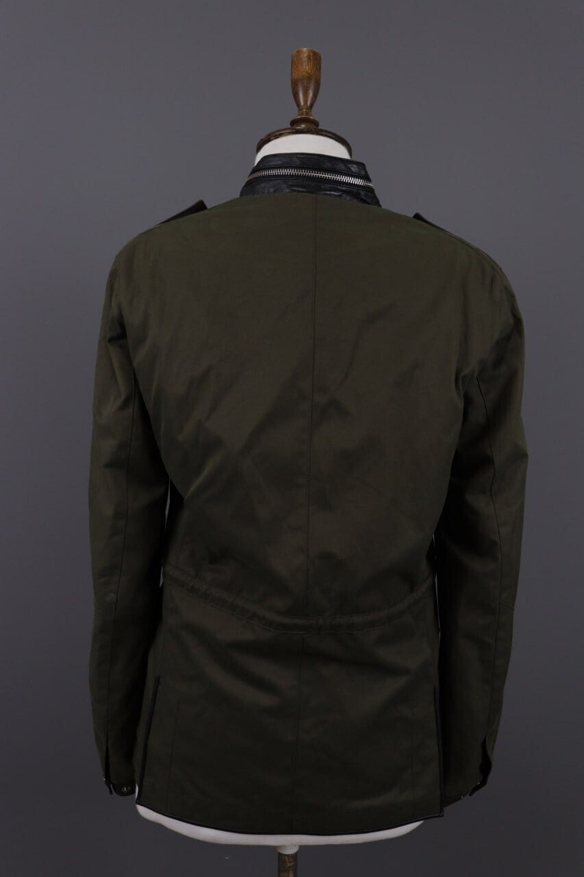 The Kooples Khaki Full Zip Multipockets Cargo Snap Jacket – Size XS