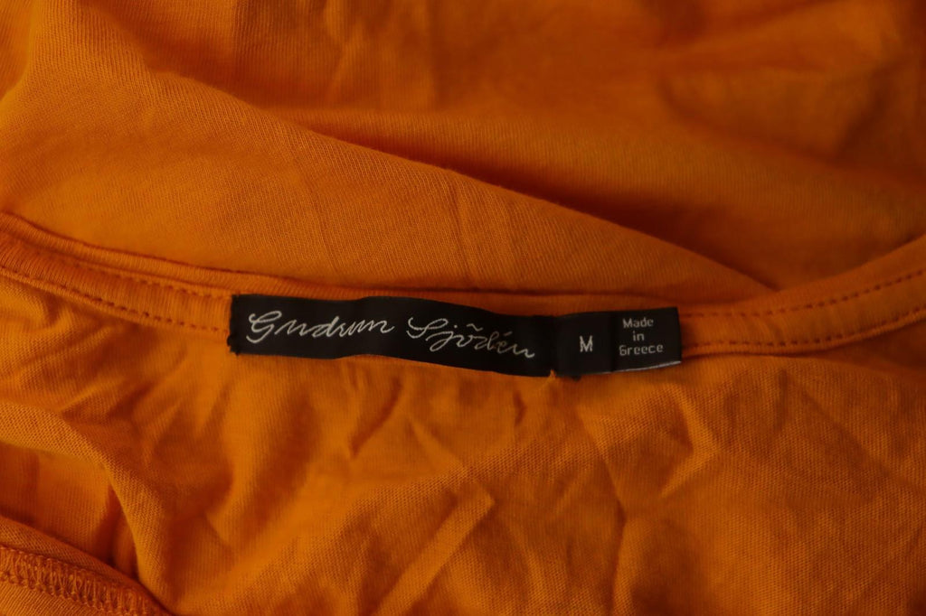 GUDRUN SJODEN Yellow Sleeveless Round Neck Stretch Pullover Tank Top – Size M – Used