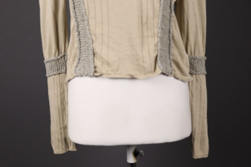 Just Cavalli Ivory Lagenlook Embroidered Knit Long Sleeve Sweater – Size 50