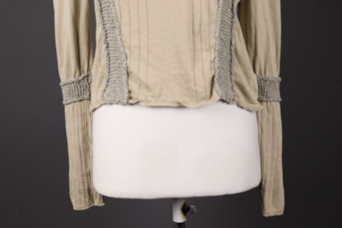 Just Cavalli Ivory Lagenlook Embroidered Knit Long Sleeve Sweater – Size 50