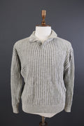Carlo Colucci Limited Japan Gray Polo Neck Ribbed Sweater – Size L US 42 EU 52