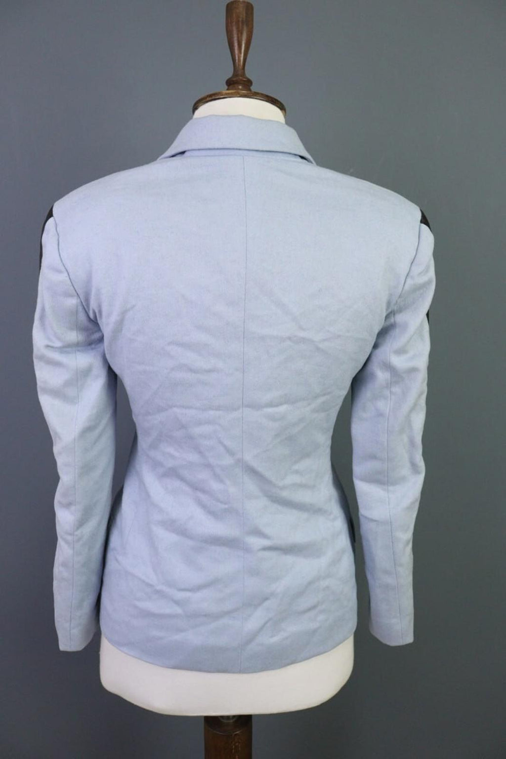 GIANNI VERSACE COUTURE Blue Single Breast Check Blazer Jacket Sz 38