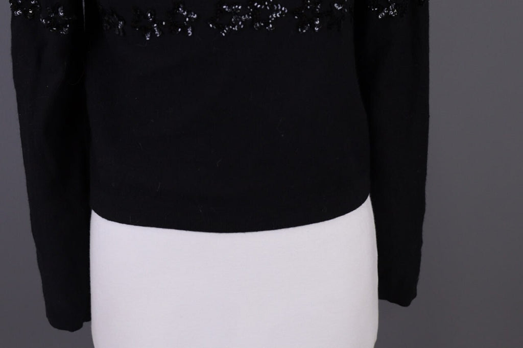 Sonia by Sonia Rykiel Black Wool Angora Knit Sweater 40 / M