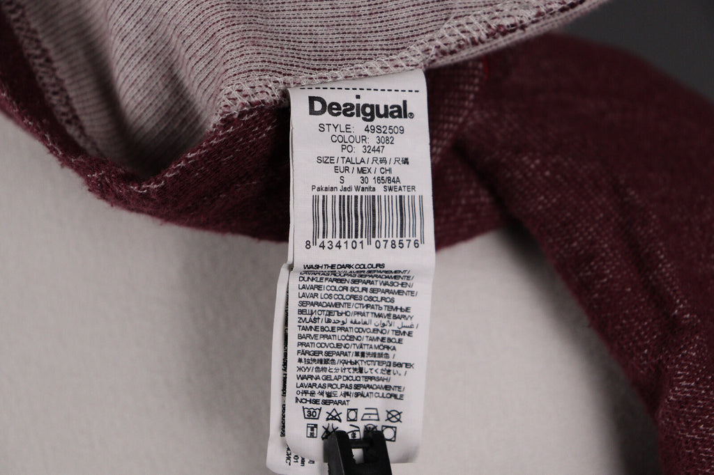 Desigual Designer Wrap Long Sleeve Top Shirt – Size S / US 6 / 38