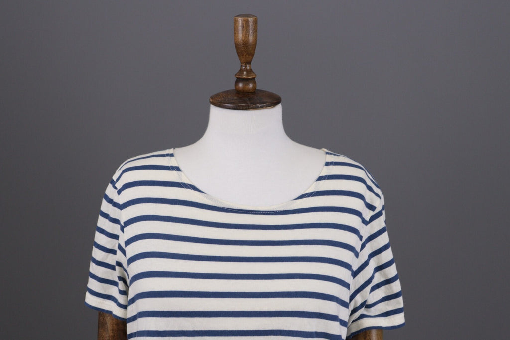 Gudrun Sjoden Multicolor Striped Short Sleeve Relaxed Blouse Shirt – Size L