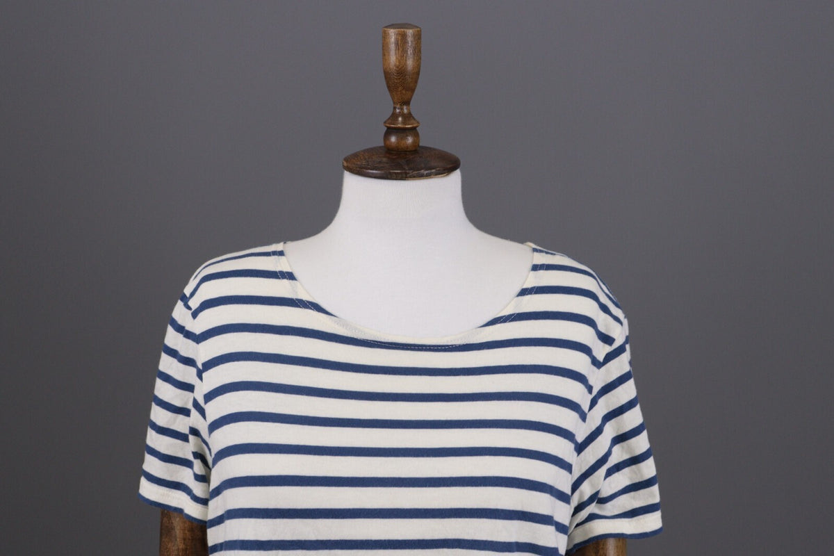 Gudrun Sjoden Multicolor Striped Short Sleeve Relaxed Blouse Shirt – Size L