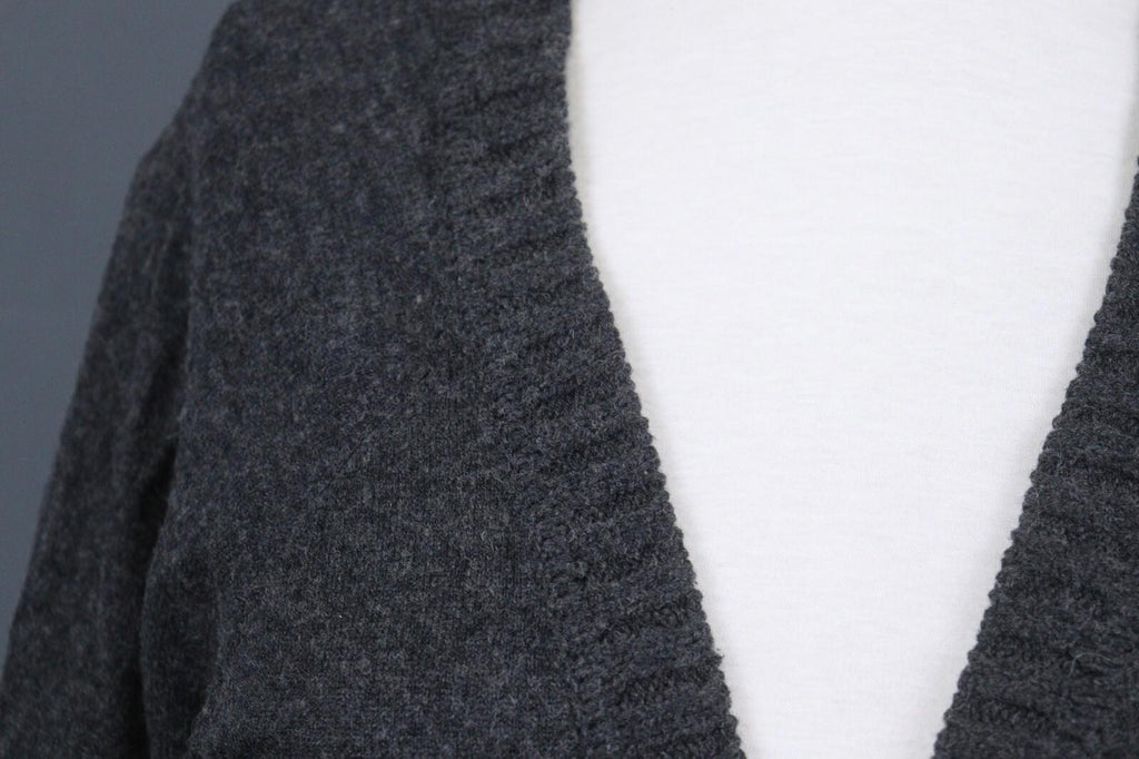 GUDRUN SJODEN Gray Long Sleeve Lagenlook Knit Cardigan Sweater – Size M