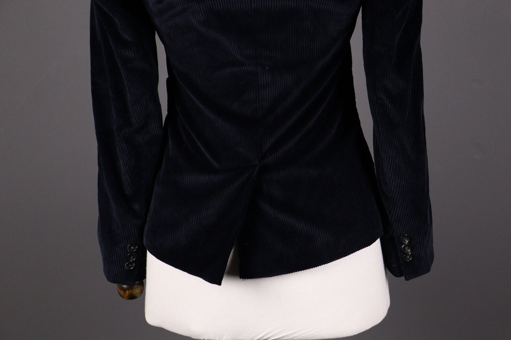 Weekend Max Mara Black Corduroy Two Button Blazer Jacket – Size I 38 / GB 6