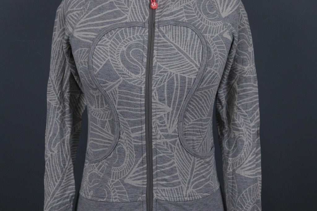 LULULEMON Gray Stretch Lightweight Full Zip Hoodie Track Jacket