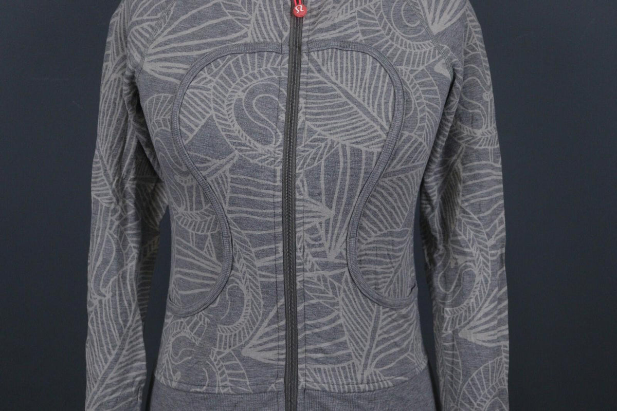 LULULEMON Gray Stretch Lightweight Full Zip Hoodie Track Jacket
