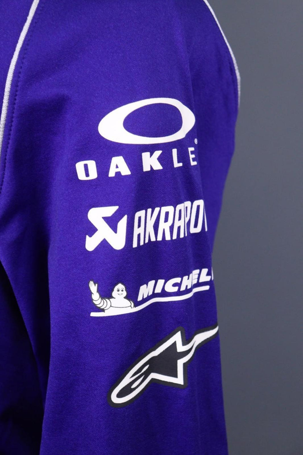 Yamaha Motor Blue Raglan Sleeve Full Zip Monster Energy Racing Team Jacket Sz S