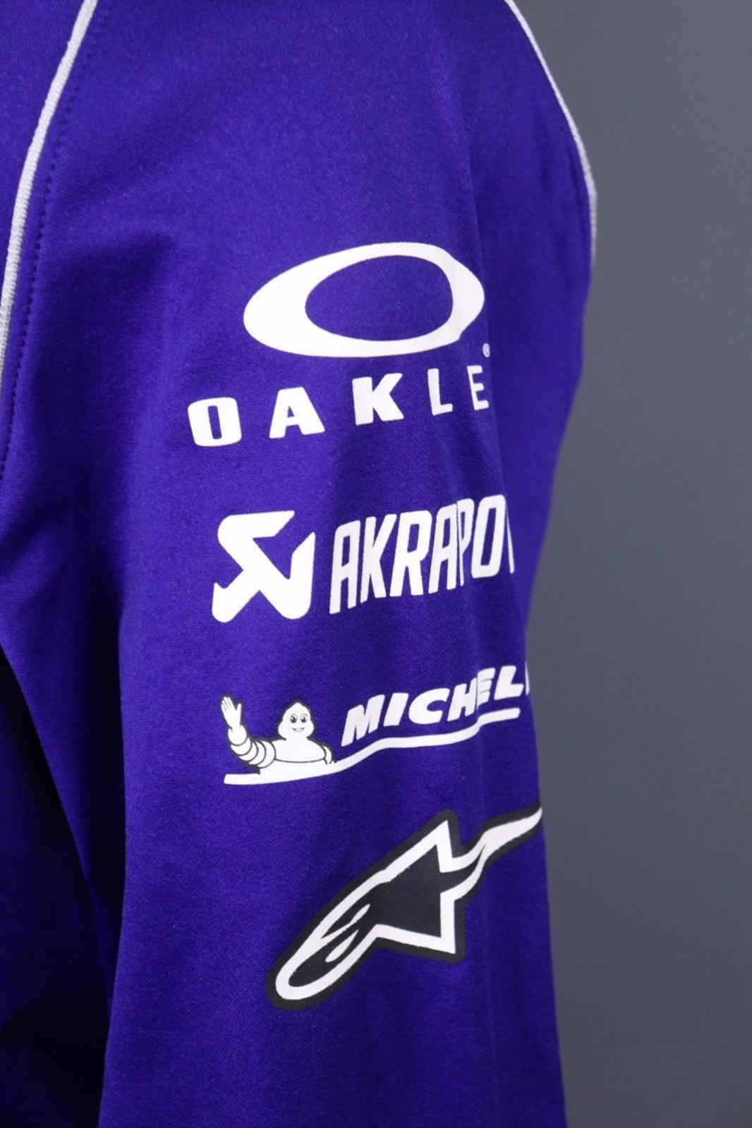 Yamaha Motor Blue Raglan Sleeve Full Zip Monster Energy Racing Team Jacket Sz S