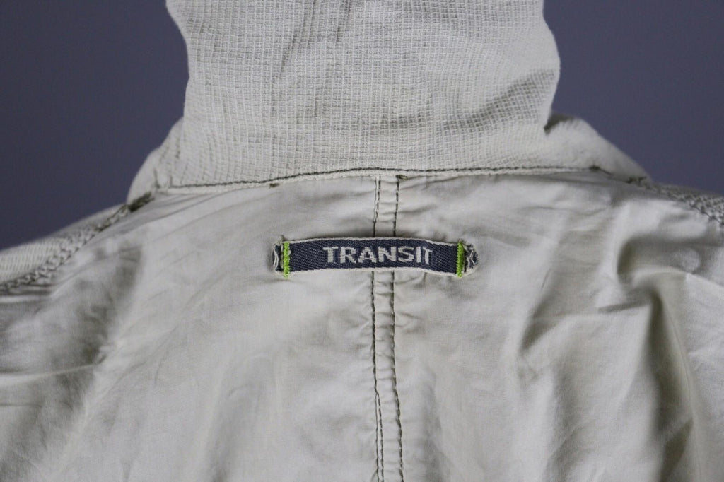 TRANSIT PAR SUCH 391 Beige Designer Two Pockets Lightweight Coat Jacket – Size 2