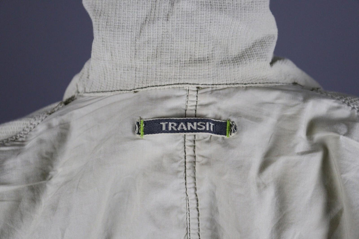 TRANSIT PAR SUCH 391 Beige Designer Two Pockets Lightweight Coat Jacket – Size 2