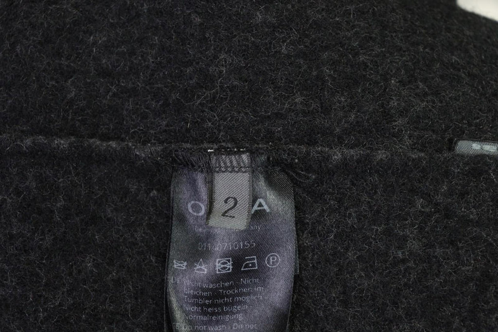 OSKA Gray Plaid Full Zip Hooded Wool Lagenlook Jacket – Size 2