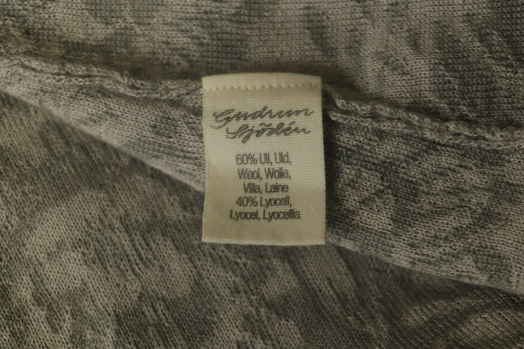 GUDRUN SJODEN Multi Floral Wool Knitted Round Neck Button Front Cardigan – Size S