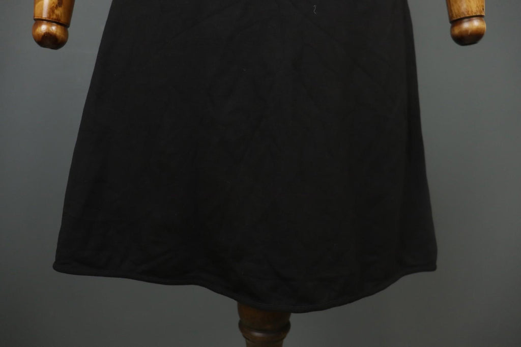 COP COPINE Blue & Black Round Neck Short Sleeve Zip-Up A-Line Dress – Size 40