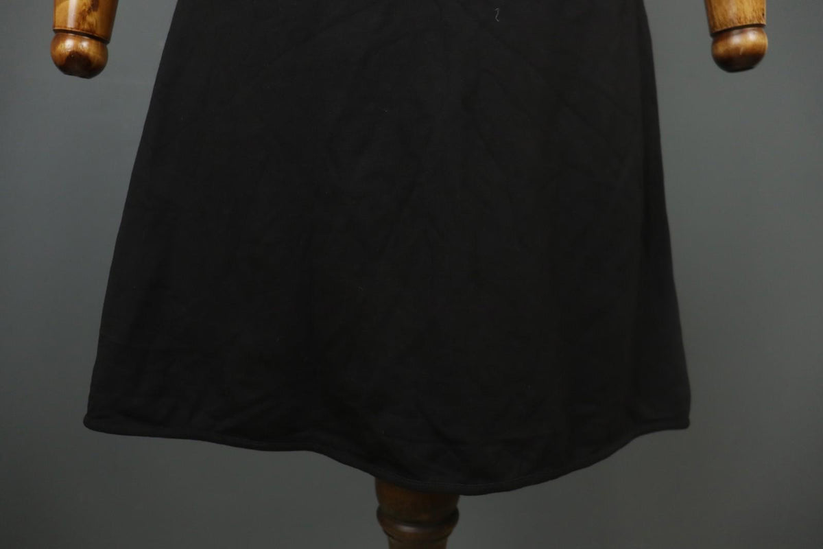 COP COPINE Blue & Black Round Neck Short Sleeve Zip-Up A-Line Dress – Size 40