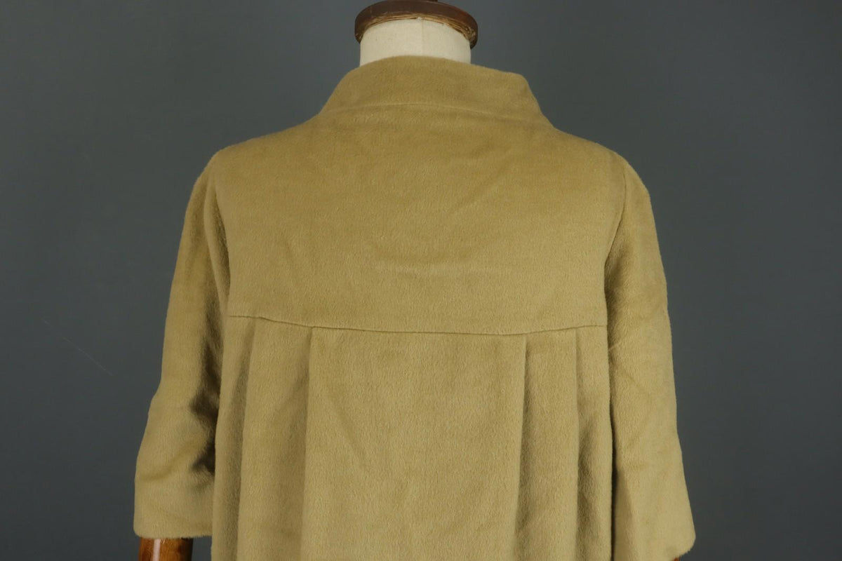 MOSCHINO Aeffe Brown 100% Virgin Wool 3/4 Sleeve Cheap and Chic Short Coat Sz 38