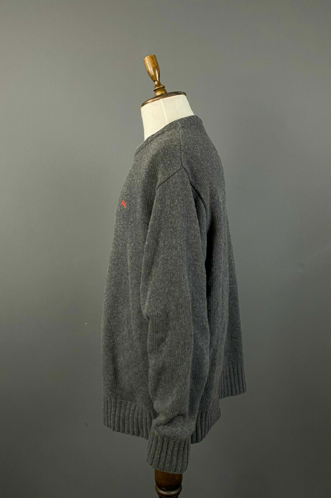 Vintage La Martina Grey Wool Knit Sweater – Men's XXL 2XL