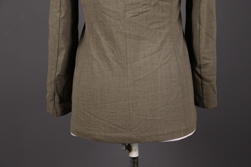Max Mara Wool Plus Lycra Brown Zip Lightweight Jacket – Size USA 4 GB 8