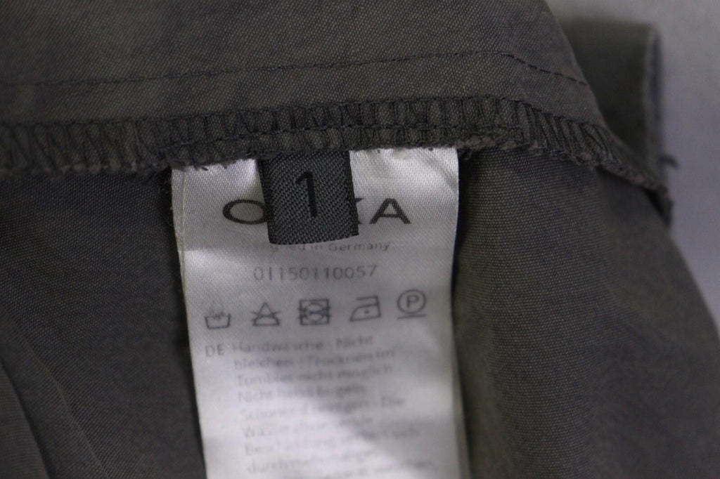 OSKA Gray Long Sleeve Full Zip Collared Pockets Oversized Jacket – Size 1