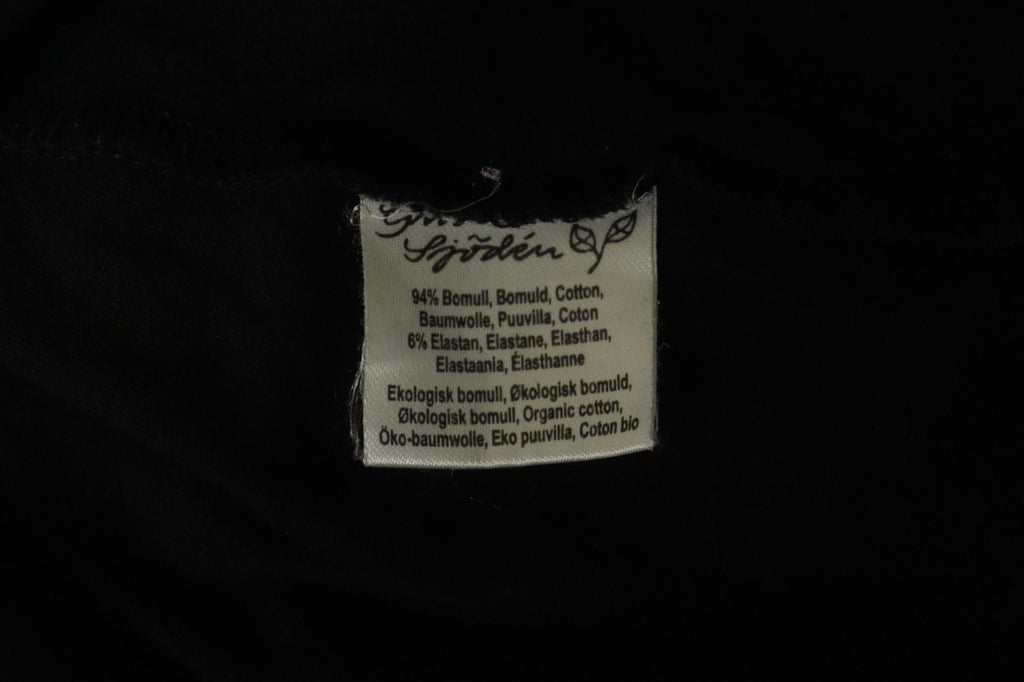 GUDRUN SJODEN Black Cotton Round Neck Sleeveless Pullover Tank Dress – Size S