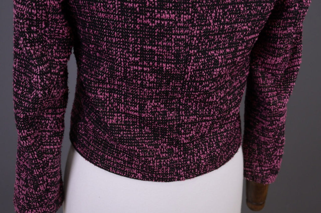 The Kooples Purple Embroidered Open Front Cardigan Jacket – Size 32