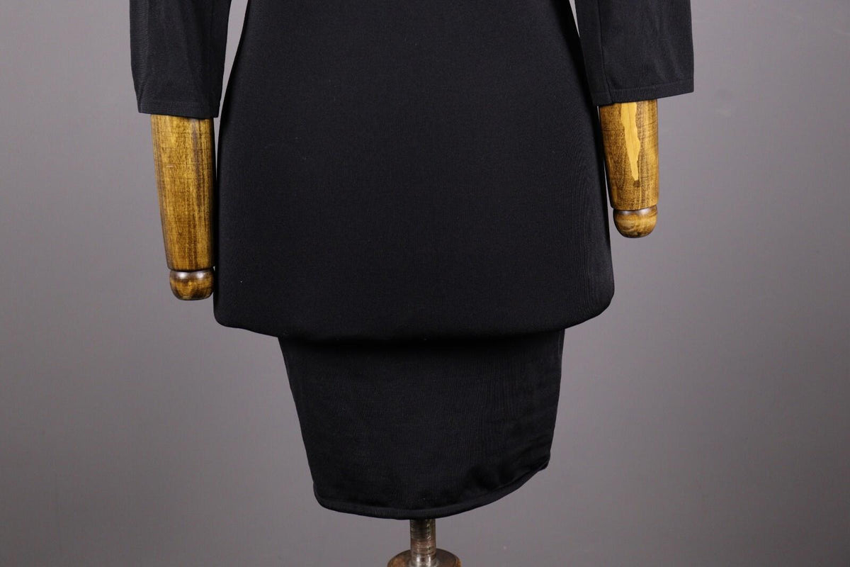 MARITHE FRANCOIS GIRBAUD Black Party Cocktail Evening Bodycon Dress – Size 4