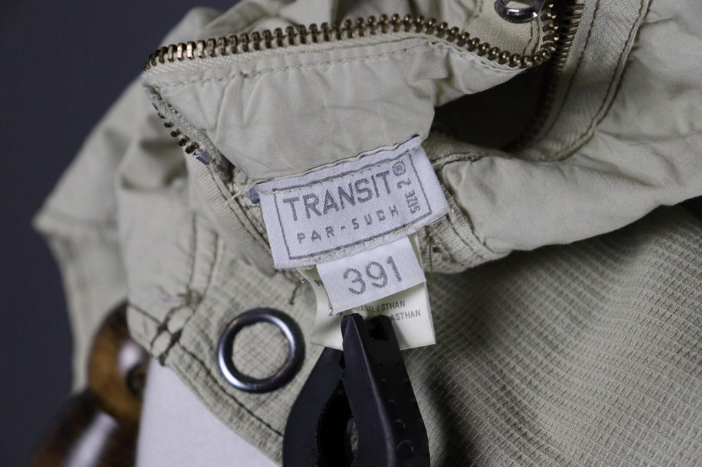 TRANSIT PAR SUCH 391 Beige Designer Two Pockets Lightweight Coat Jacket – Size 2