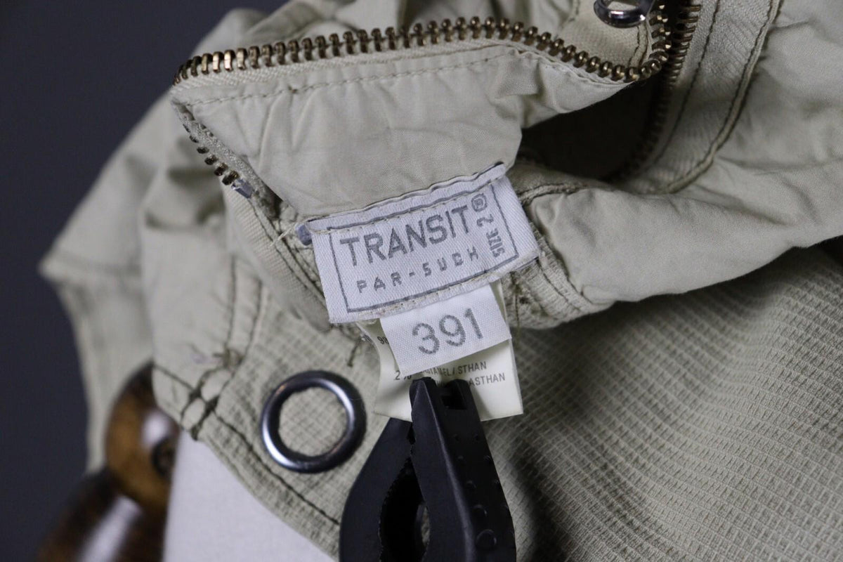 TRANSIT PAR SUCH 391 Beige Designer Two Pockets Lightweight Coat Jacket – Size 2