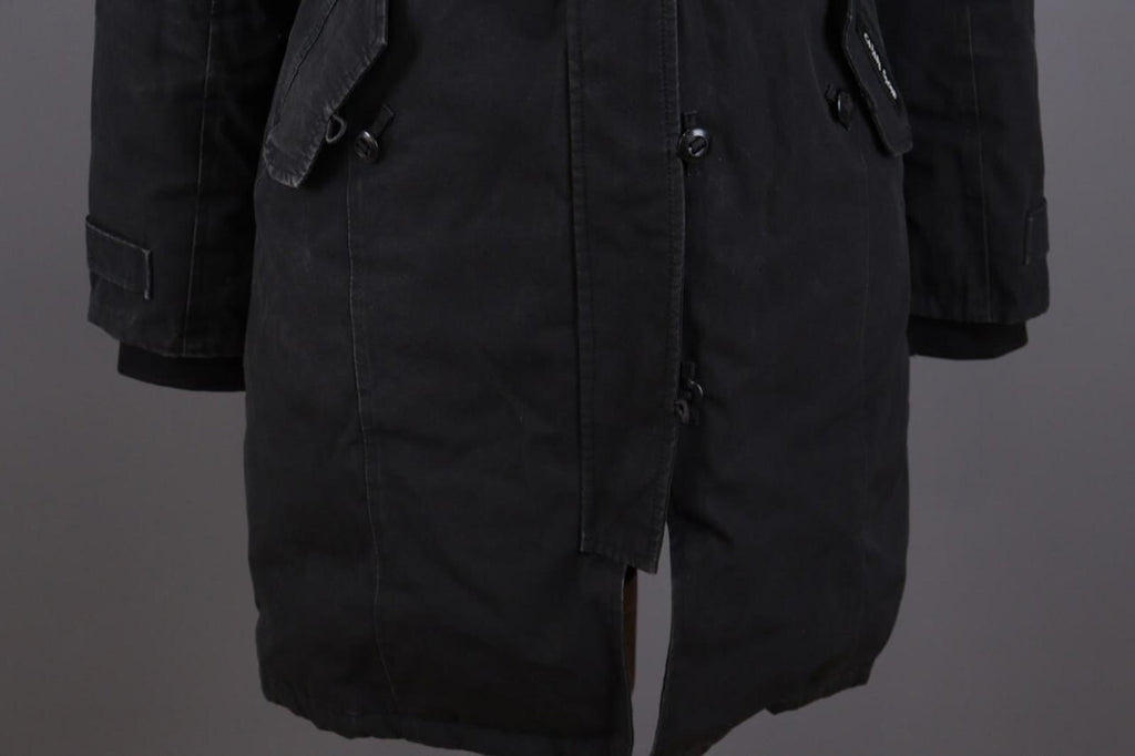 Canada Goose Black Multipockets Fur Down Cargo Hooded Jacket – Size S