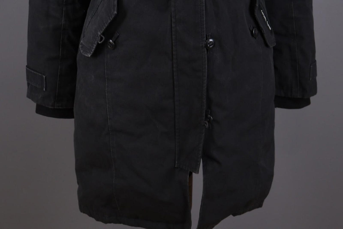 Canada Goose Black Multipockets Fur Down Cargo Hooded Jacket – Size S