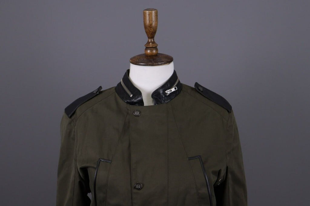 The Kooples Khaki Full Zip Multipockets Cargo Snap Jacket – Size XS