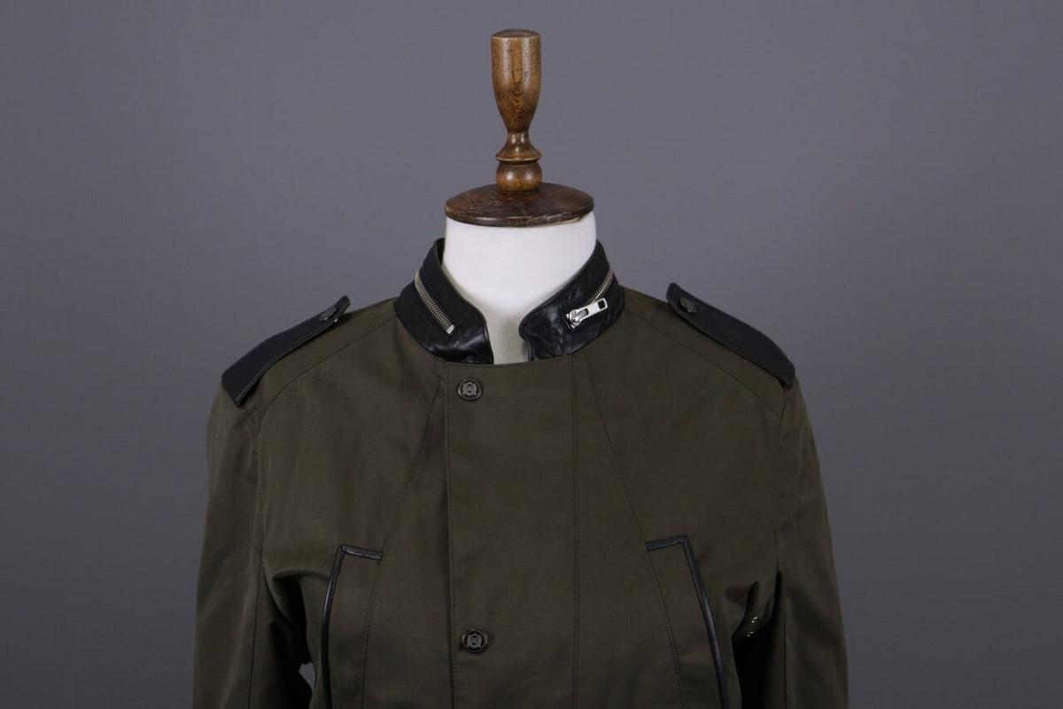 The Kooples Khaki Full Zip Multipockets Cargo Snap Jacket – Size XS