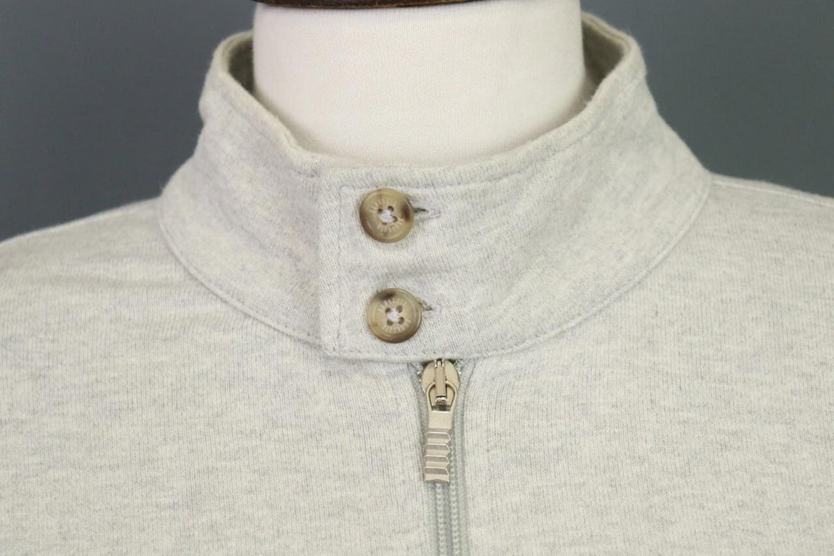 BARACUTA ENGLAND Gray High Neck Full Zip Track Jacket – Size M