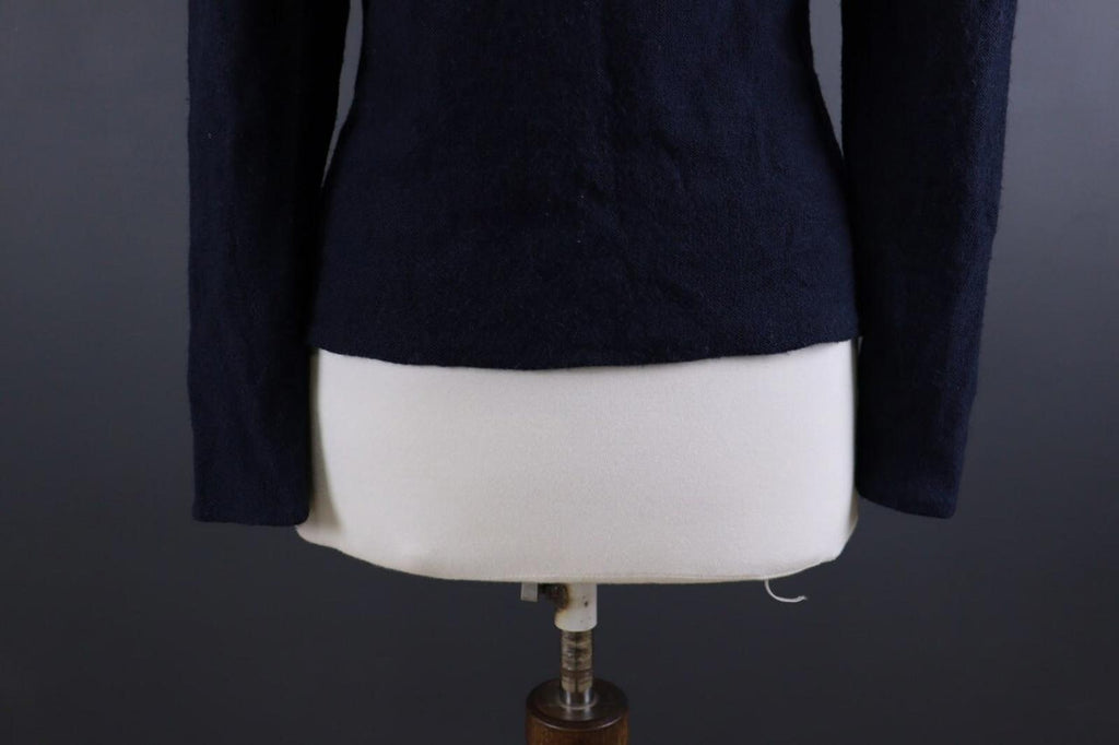 SONIA RYKIEL Blue Knit Single Breasted Blazer Jacket – Size M – Used
