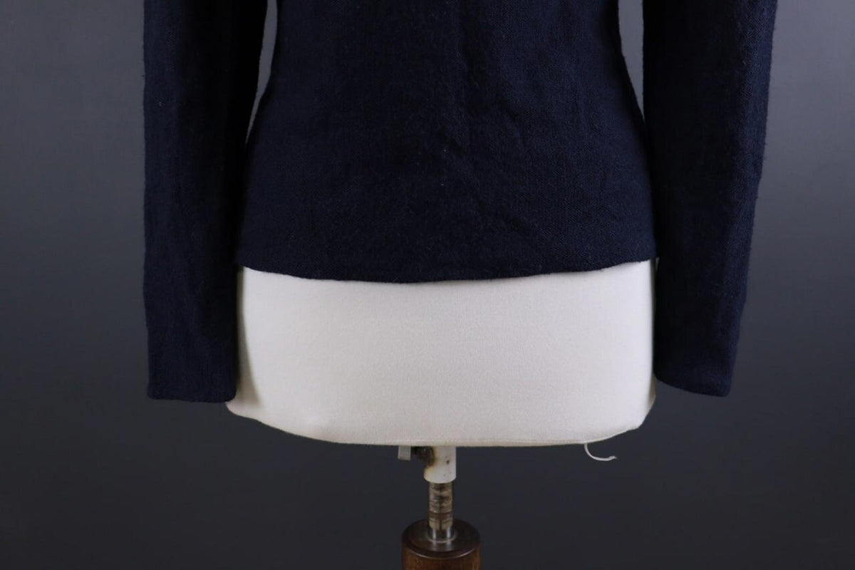 SONIA RYKIEL Blue Knit Single Breasted Blazer Jacket – Size M – Used