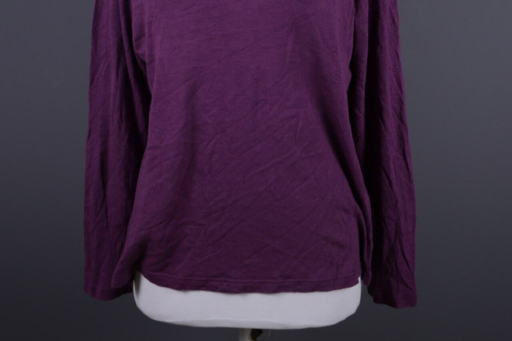 Gudrun Sjoden Purple Long Sleeve Top Shirt Pullover – Size XL