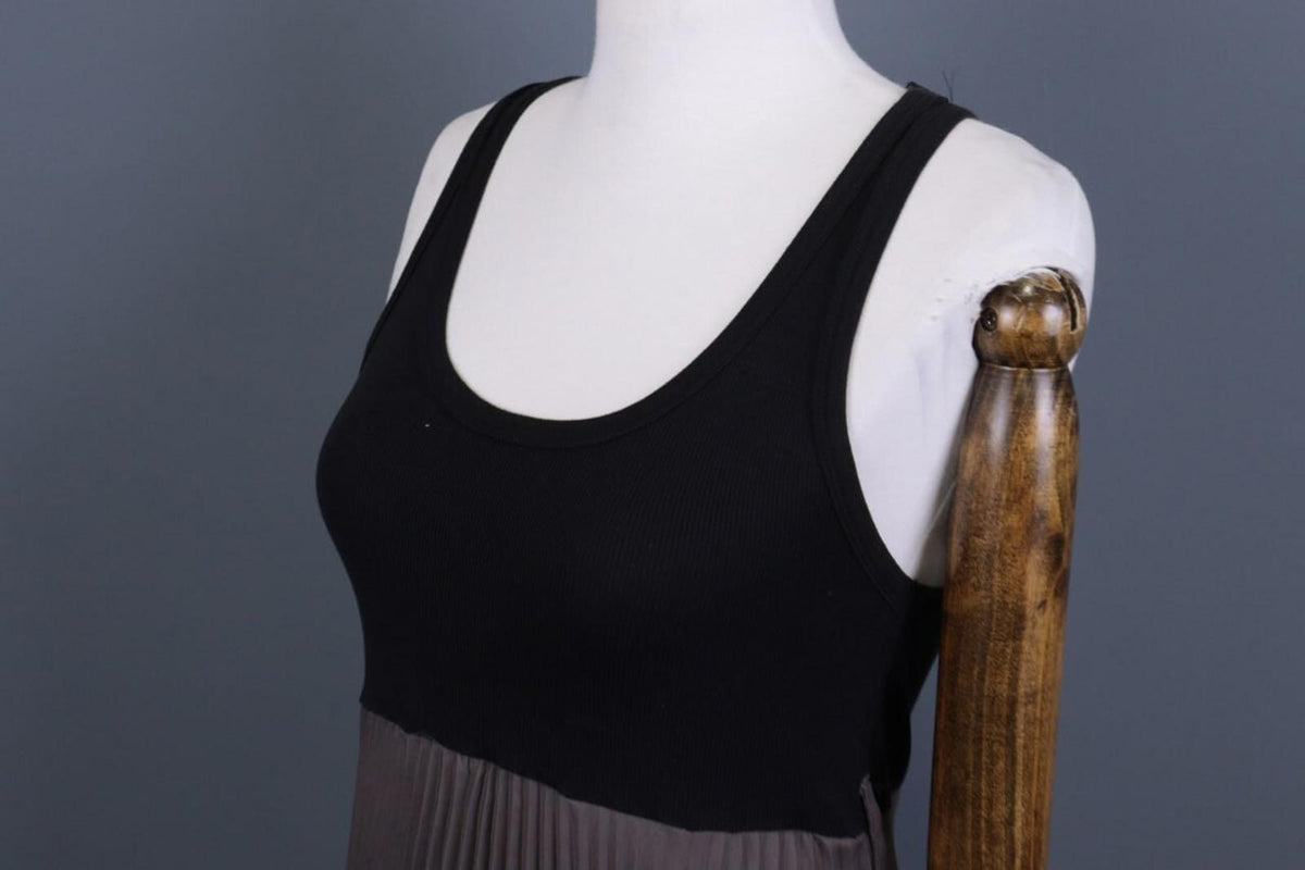 COP COPINE GREEN ROBE Black / Brown Mesh Sleeveless Bodycon Dress – Size 3