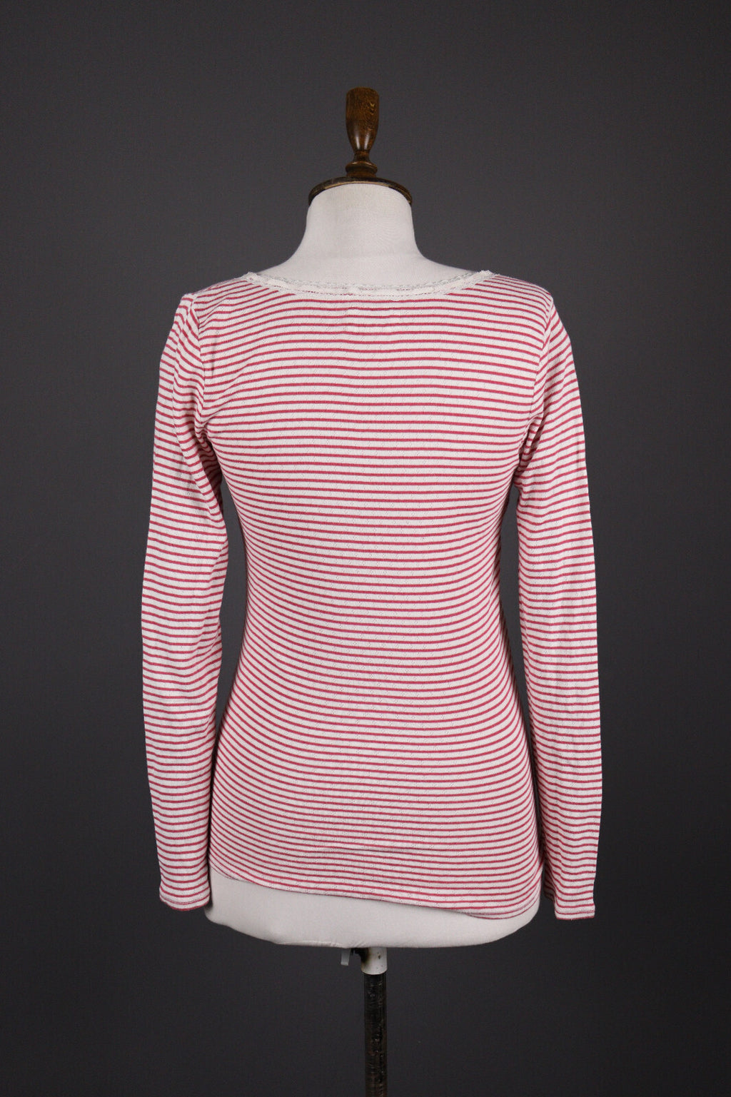 Denim & Supply Ralph Pink Lauren Stripe Long Sleeve Blouse Top Shirt – Size M
