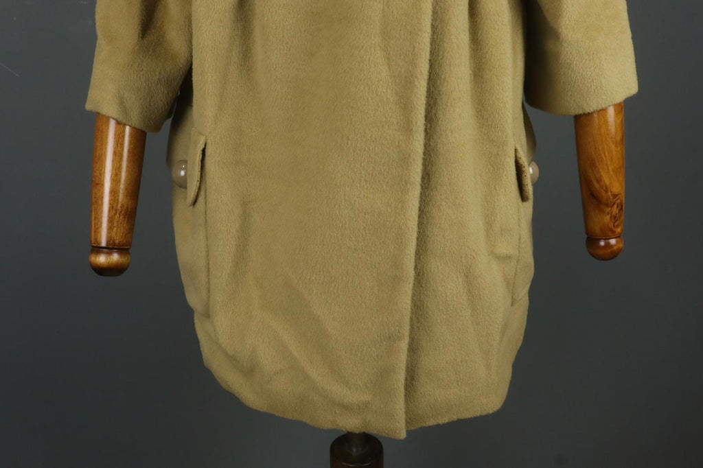 MOSCHINO Aeffe Brown 100% Virgin Wool 3/4 Sleeve Cheap and Chic Short Coat Sz 38