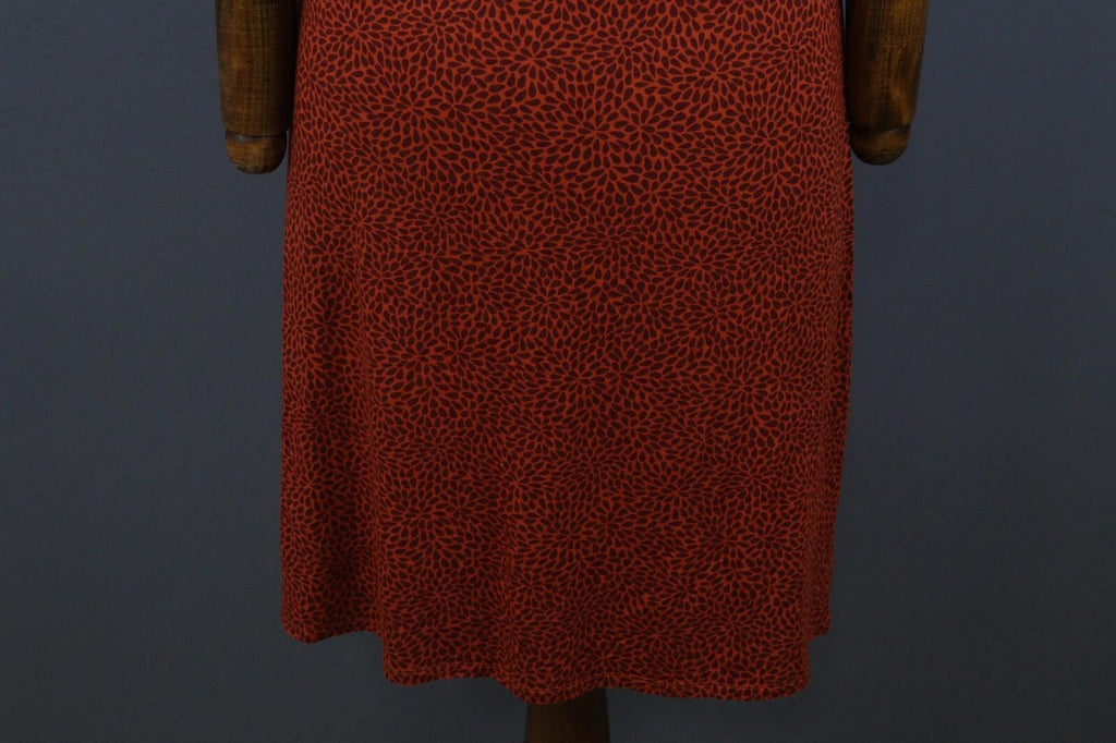 GUDRUN SJODEN Brown Sleeveless Scoop Neck Fit & Flare Dress – Size M