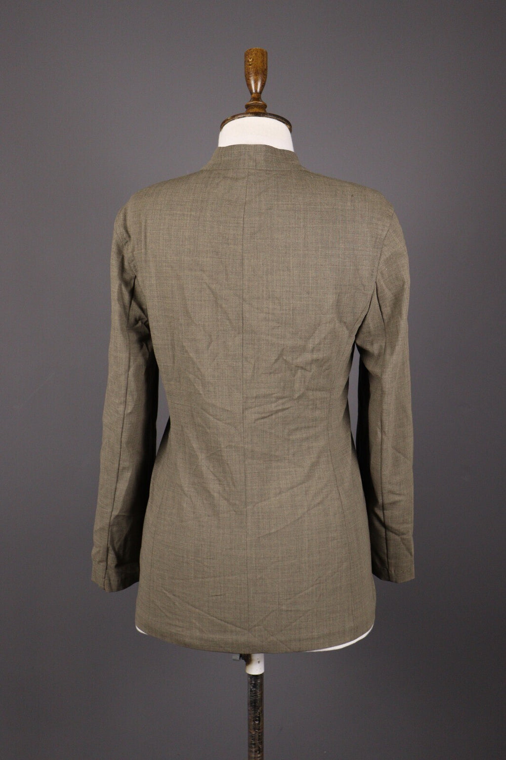 Max Mara Wool Plus Lycra Brown Zip Lightweight Jacket – Size USA 4 GB 8
