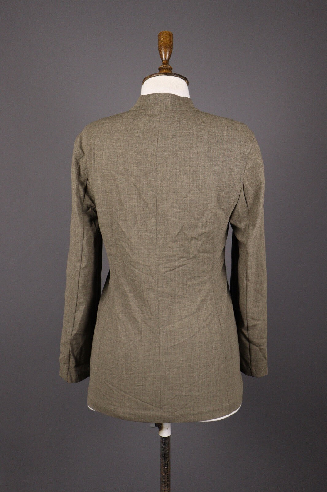 Max Mara Wool Plus Lycra Brown Zip Lightweight Jacket – Size USA 4 GB 8
