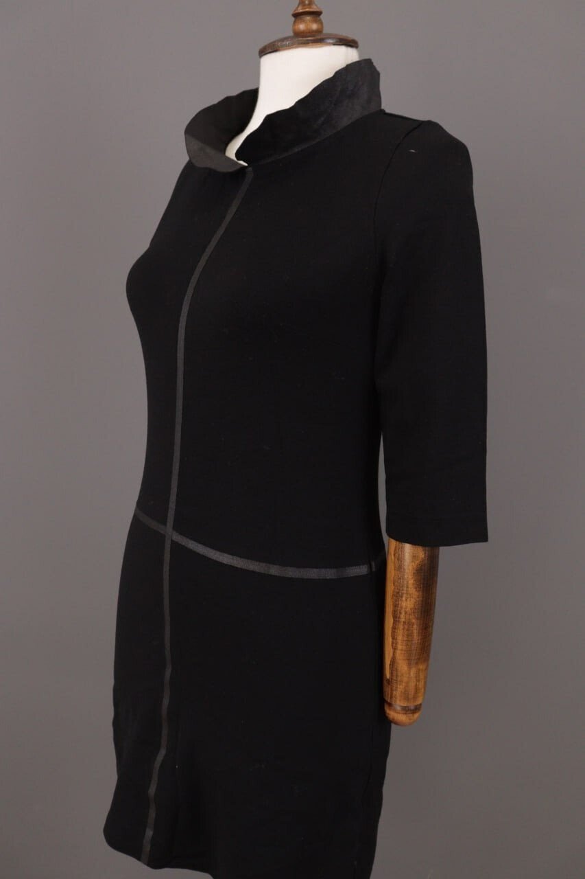 Cop Copine Nikko Robe Black 3/4 Sleeve A-Line Dress – Size 36 – Used