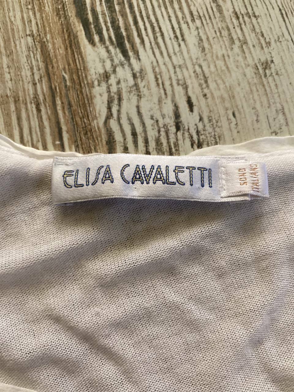Elisa Cavaletti Sono Italiano Short Sleeve Mesh A-Line Maxi Dress – Women's XS