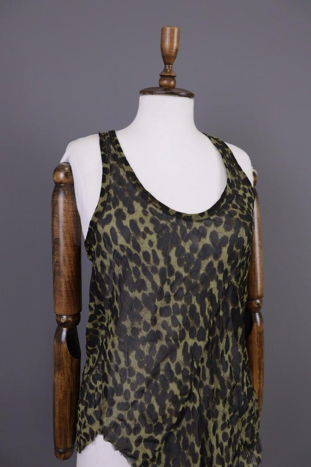ISABEL MARANT ETOILE Multicolor Animal Printed Mesh Top Shirt Blouse – Size 36 S