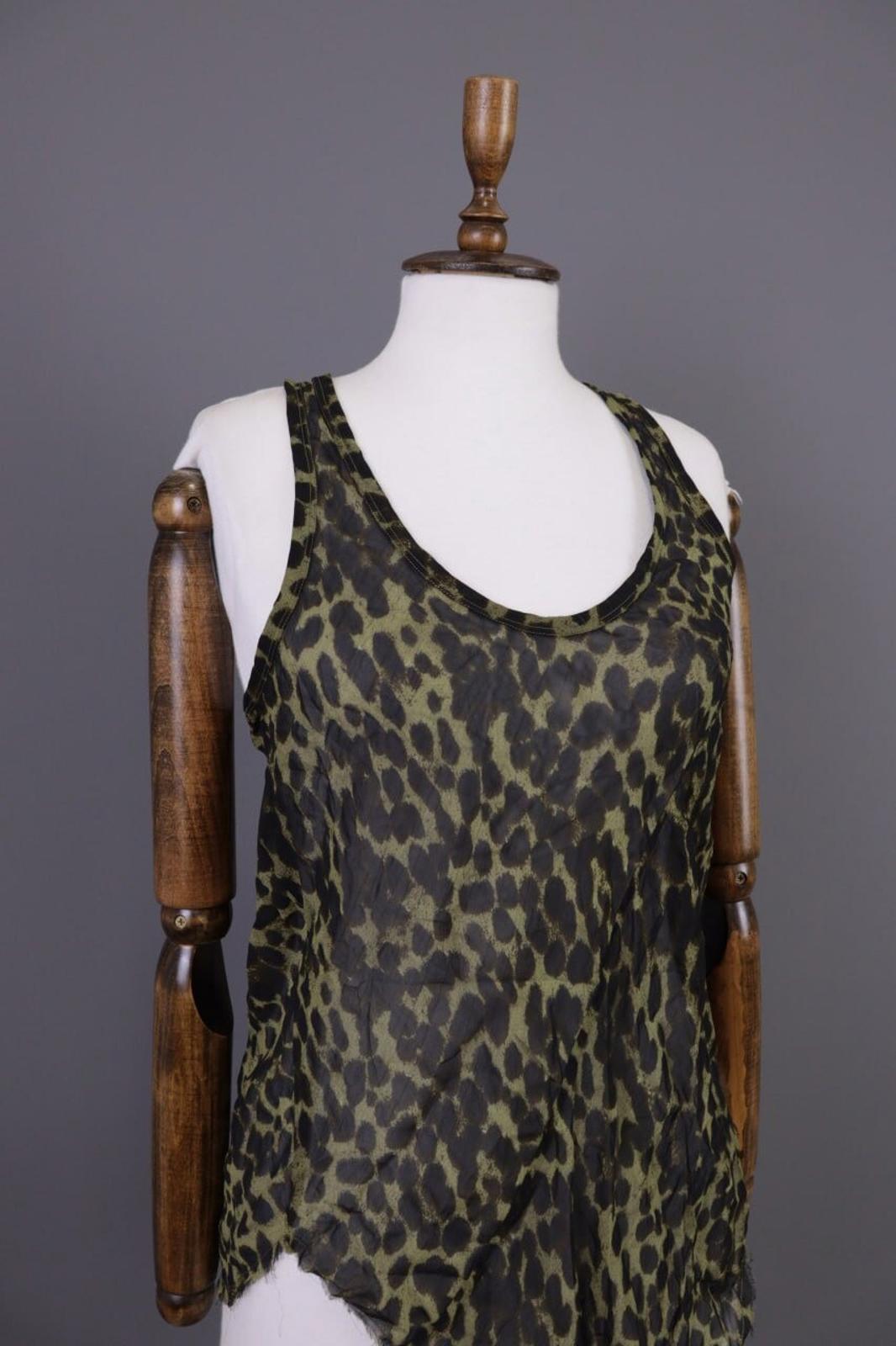 ISABEL MARANT ETOILE Multicolor Animal Printed Mesh Top Shirt Blouse – Size 36 S