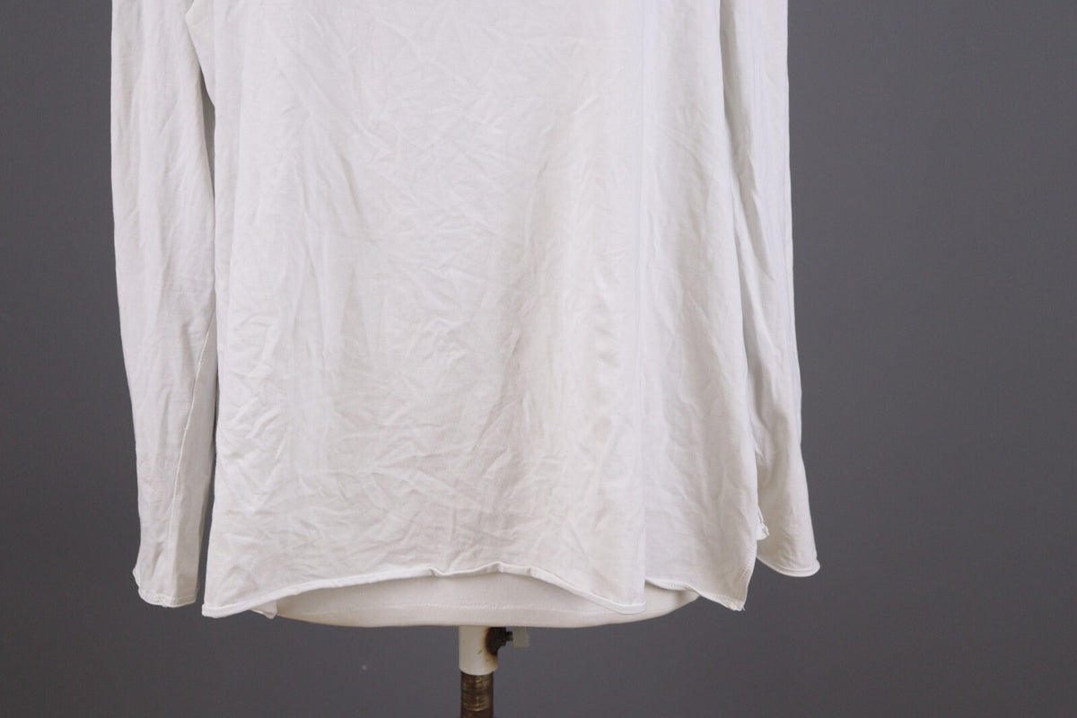 Oska White Long Sleeve Lightweight Summer Top Shirt – Size 5 / 2XL